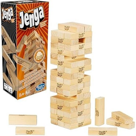 Jenga Original Wood Block Game Stacking Tower Family Party Game for Kids - Picture 7 of 7